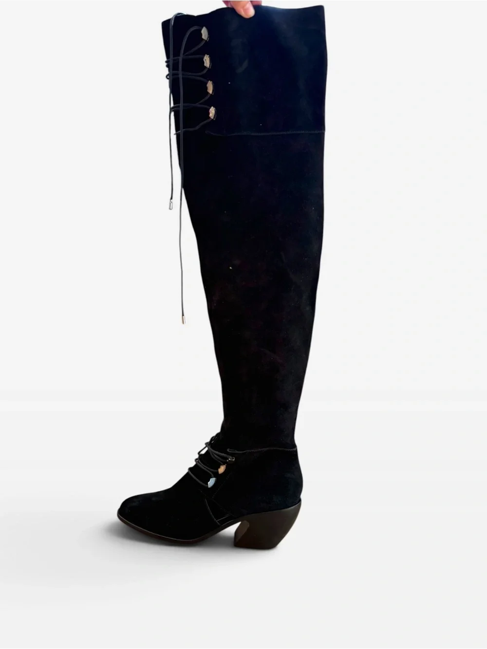 Opening Ceremony Suede Over the Knee Boots